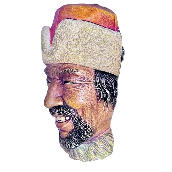 Bossons Himalayan Chalkware Head 1966 #44 Made In England Vintage - Picture 4 of 7